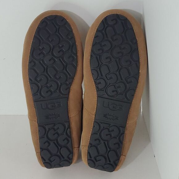 UGG Ascot Slipper Chestnut Suede Wool Comfort Loafer Men's US 12 New - Picture 12 of 12